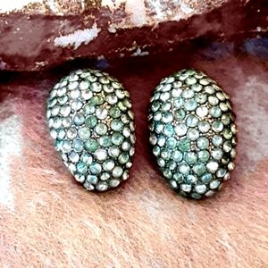 Sea green stone earrings